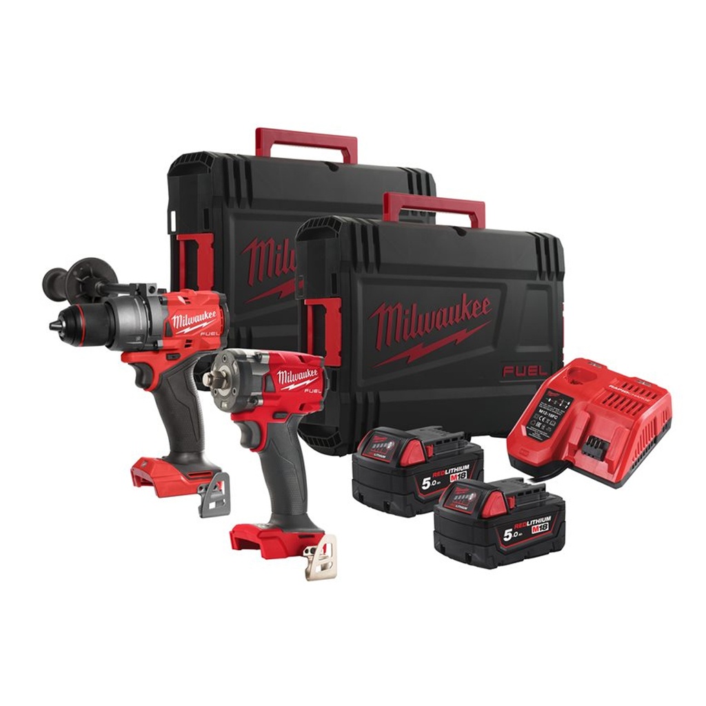 KIT TALADRO M18FPD3-502X + LLAVE IMPC. 1/2  M18FIW2F12 MLK