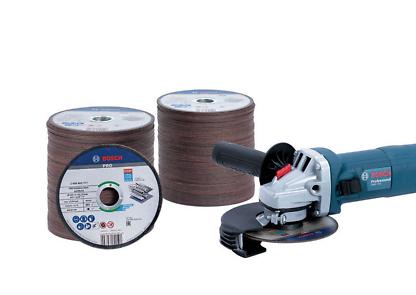 KIT 200 DISCOS Ø125 X1 MM INOX + AMOLADORA GWS 125-750 W  BOSCH